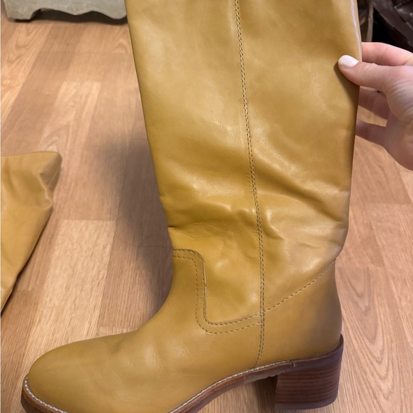 Frye Women's Camryn Tall Banana Leather Boots - Picture 2 of 3